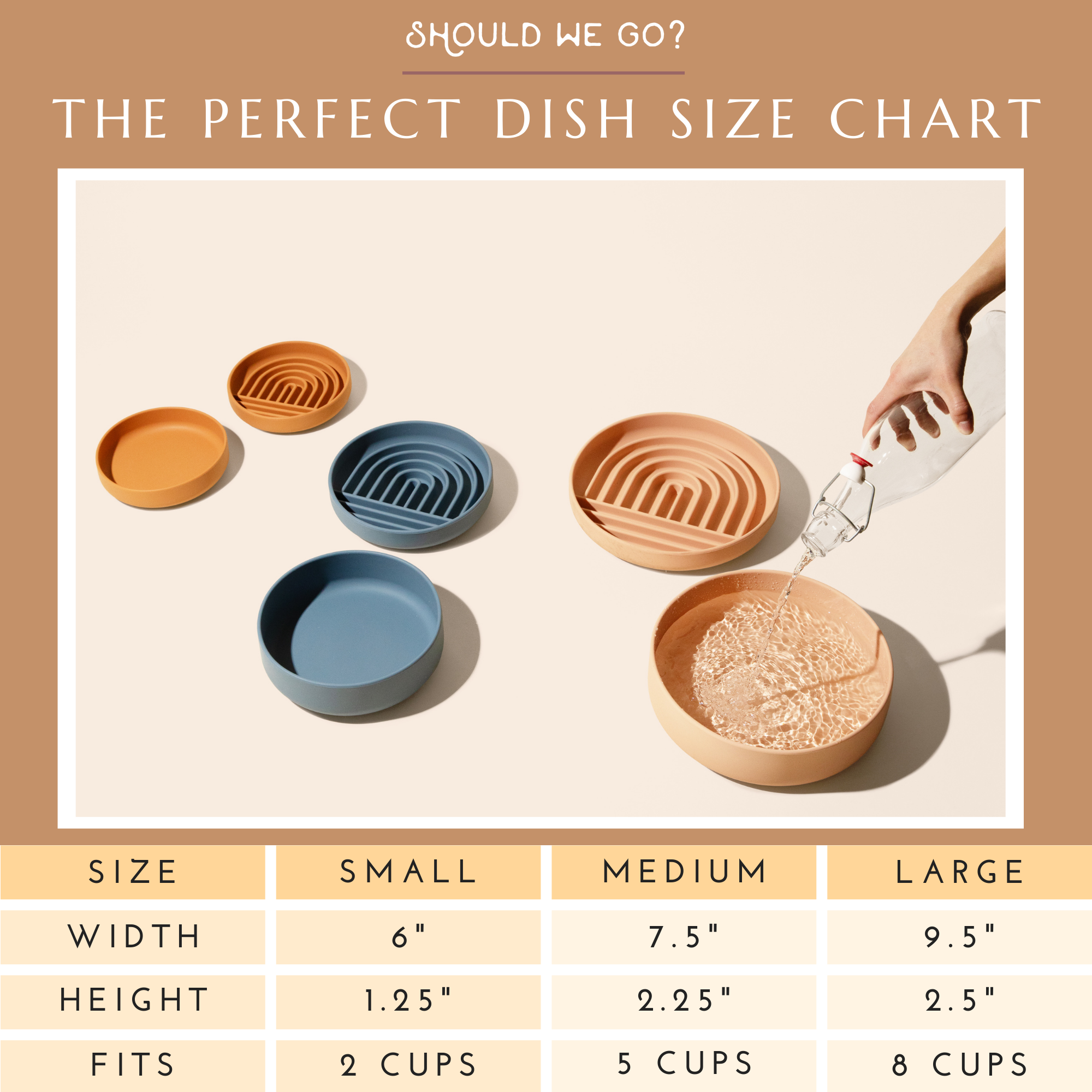 The Medium Perfect Dish: Spill-Proof Silicone Pet Bowl