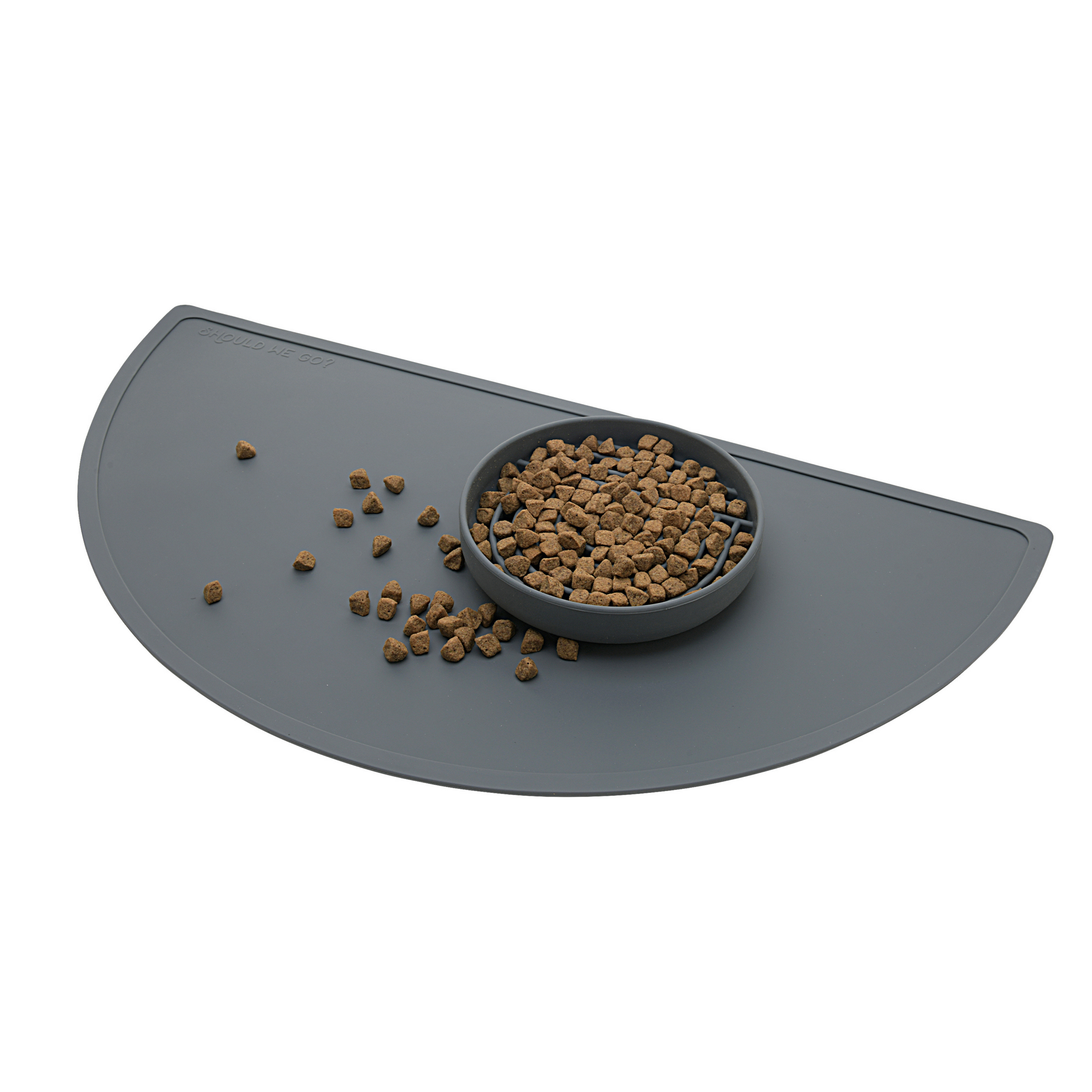 The Large Half Moon Mat: Silicone Dog Food Mat