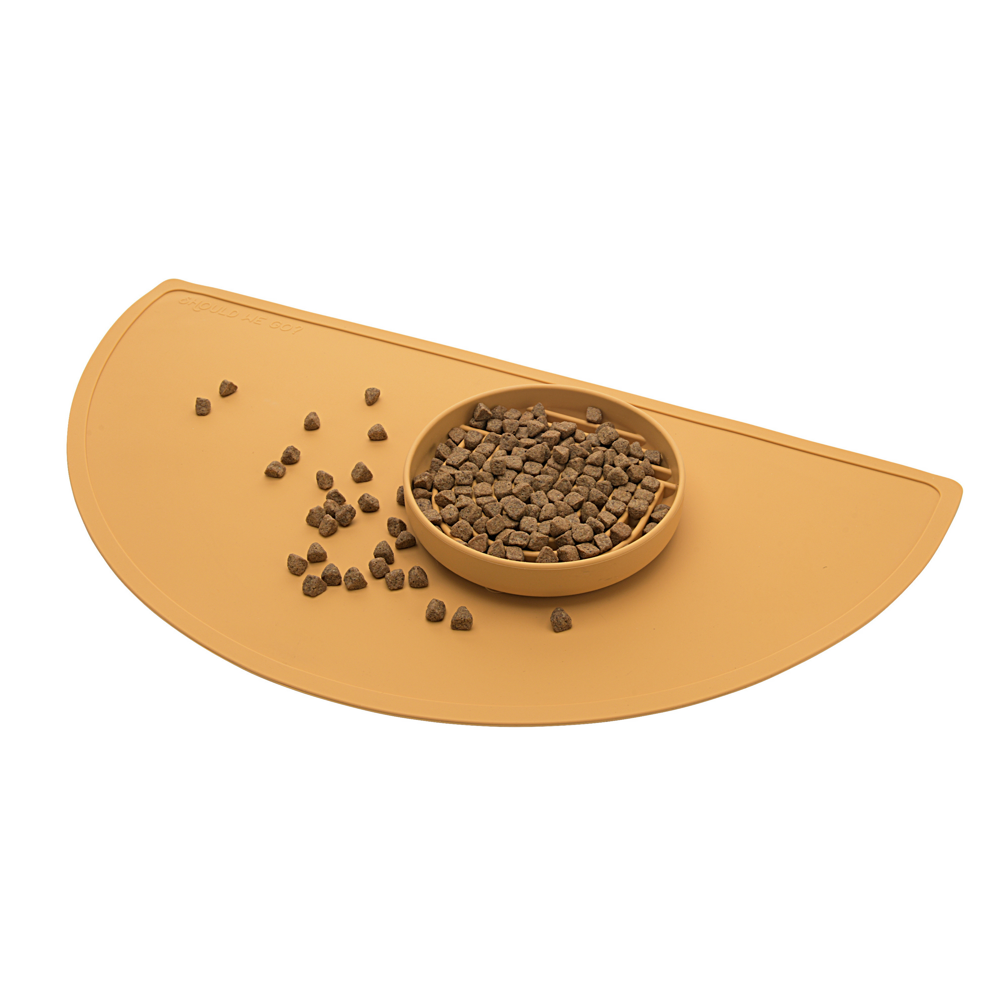 The Large Half Moon Mat: Silicone Dog Food Mat