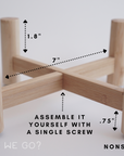 Elevated Bamboo Dog Bowl Stand