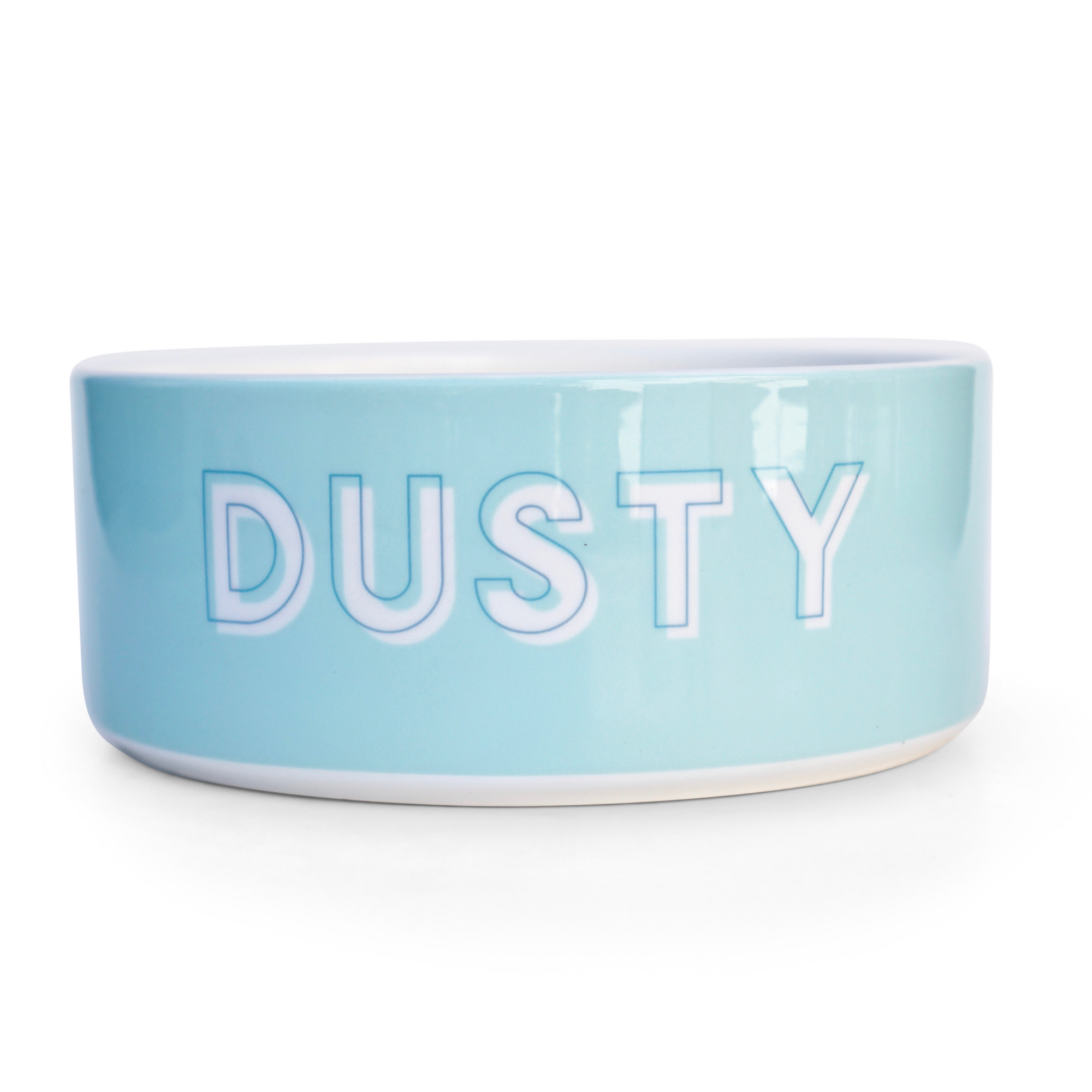 Custom Solid Color Dog Bowl (Arctic Blue)