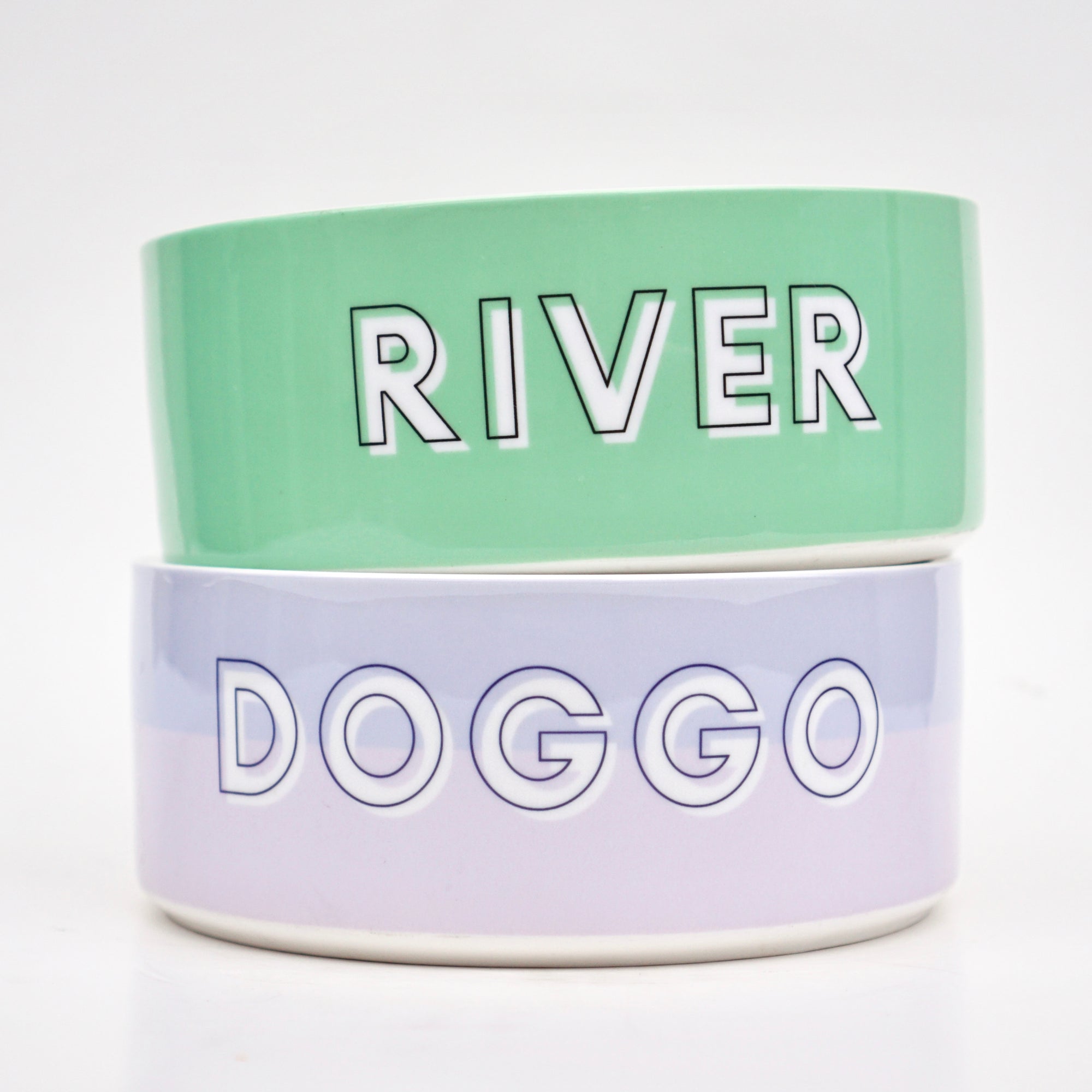 Custom Solid Color Dog Bowl