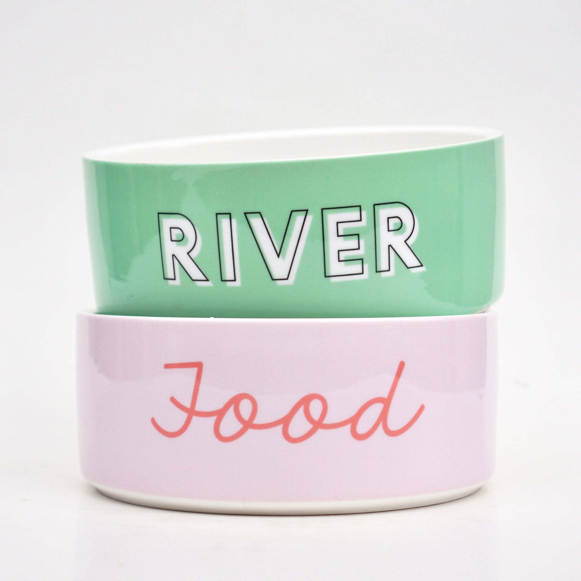 Custom Solid Color Dog Bowl