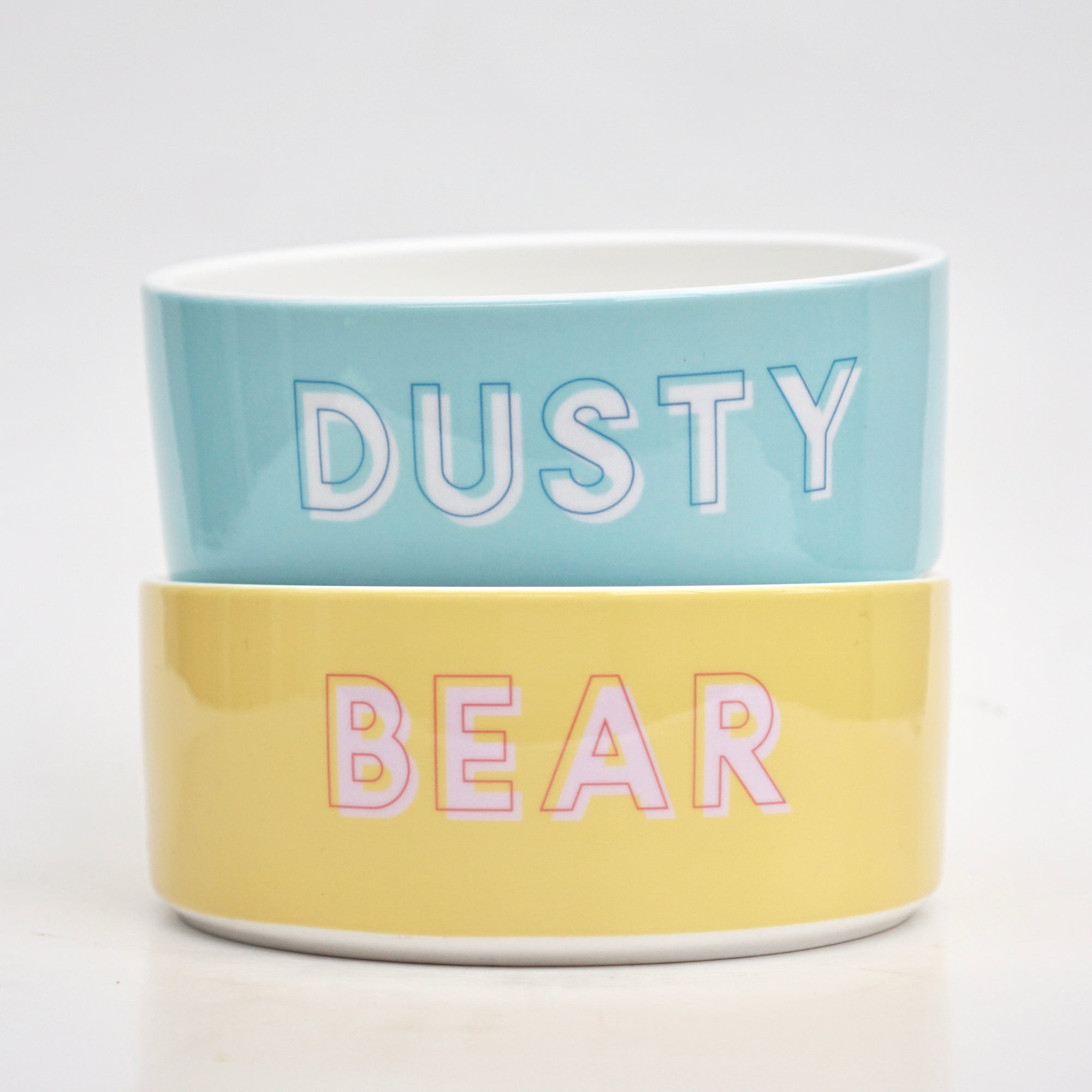 Custom Solid Color Dog Bowl
