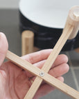 Elevated Bamboo Dog Bowl Stand