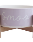 Elevated Bamboo Dog Bowl Stand