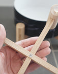 Elevated Bamboo Dog Bowl Stand